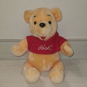 Vintage Disneyland Disney Jointed Winnie The Pooh Stuffed Animal 10"